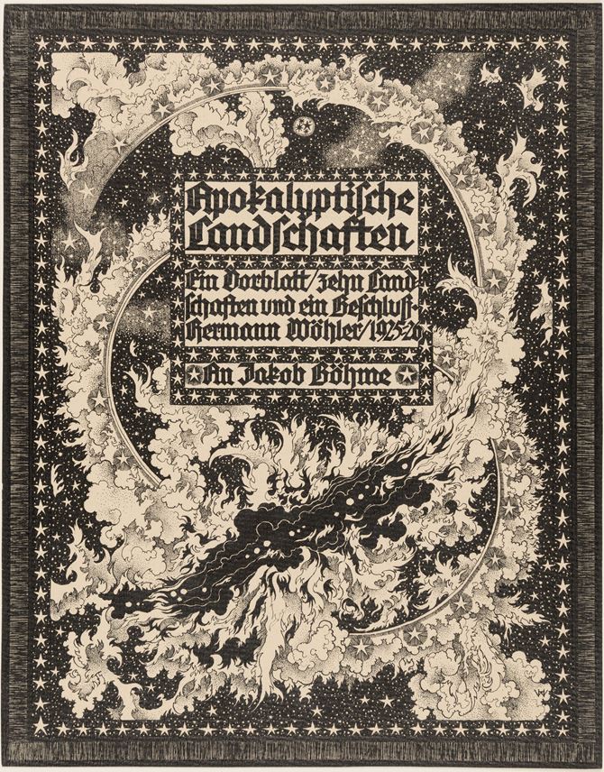 Hermann WÖHLER - Title Page for Apokalyptische Landschaften (Apocalyptic Landscapes) | MasterArt